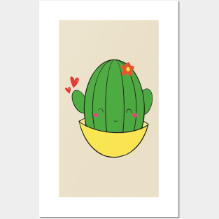 Cute Mrs cactus Posters and Art